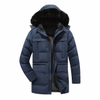 Wholesale Hooded Jacket Men Winter Warm Sweater Jacket Fur Lined Hooded Coat