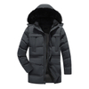 Wholesale Hooded Jacket Men Winter Warm Sweater Jacket Fur Lined Hooded Coat