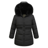 Wholesale Custom Winter Puffer Jacket Girls Warm Hooded Clothes Kids Slim Down Jackets Coats