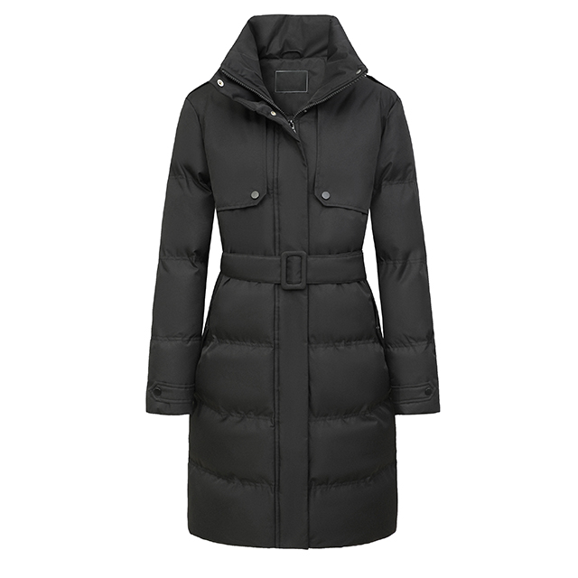 Wholesale Winter Puffer Jacket Ladies Warm Hooded Padded Clothes Slim Long Down Winter Jackets Coats