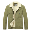 Wholesale Men Winter Thickened Warm Fleece Parka Men Outwear Jacket