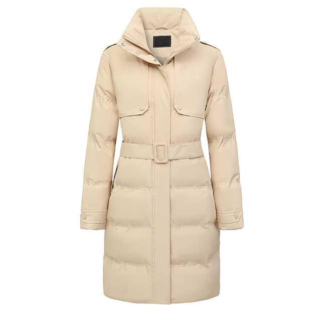Wholesale Winter Puffer Jacket Ladies Warm Hooded Padded Clothes Slim Long Down Winter Jackets Coats
