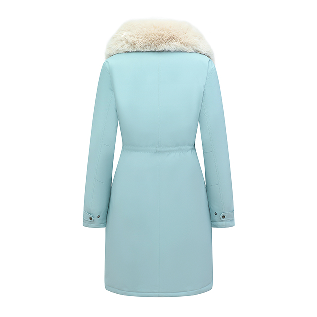 Wholesale Custom Faux Fur Collar Slim-Fit Long Winter Puffer Jackets Women's Coats for Ladies Women