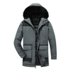 Wholesale Custom Winter Male Padded Man Coat Jacket Thick Warm Fur Hooded Men Parka