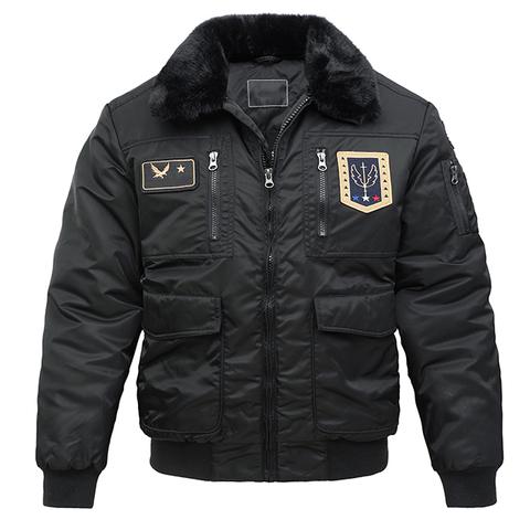 Blank Winter Plus Size Bomber Jacket Custom Men's Flight Jackets Coats