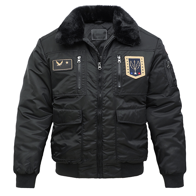 Blank Winter Plus Size Bomber Jacket Custom Men's Flight Jackets Coats