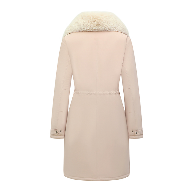Wholesale Custom Faux Fur Collar Slim-Fit Long Winter Puffer Jackets Women's Coats for Ladies Women