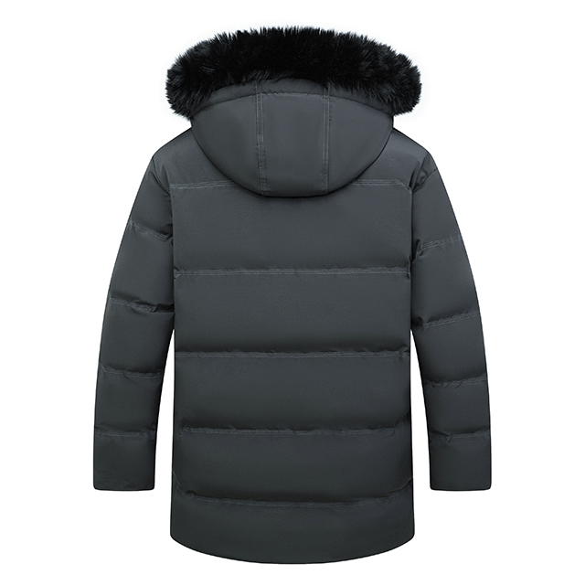 Wholesale Hooded Jacket Men Winter Warm Sweater Jacket Fur Lined Hooded Coat