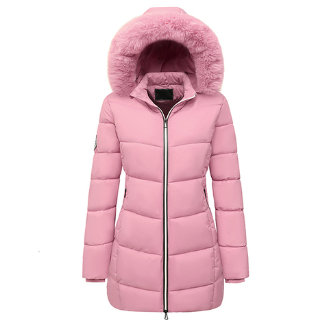 Winter Puffer Jacket Ladies Hooded Padded Clothes Women Long Winter Jackets Coats