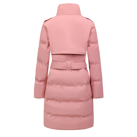 Wholesale Winter Puffer Jacket Ladies Warm Hooded Padded Clothes Slim Long Down Winter Jackets Coats