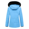 Wholesale Women's Winter Fox Fur-Trim Hooded Down Jacket Long Parka Puffer Coat