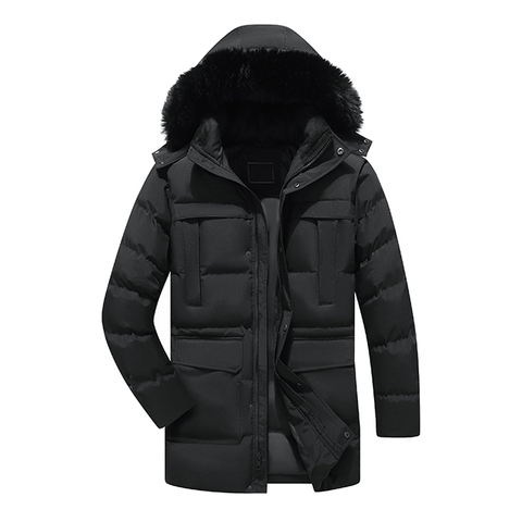 Wholesale Hooded Jacket Men Winter Warm Sweater Jacket Fur Lined Hooded Coat