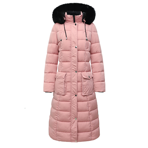 Wholesale Winter Women's Long Slim-fit Padded Jacket Warm Coats For Women