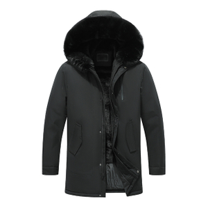 Wholesale Custom Puffer Parka Jackets Men's Hooded Warm Coat Winter Jacket for Men