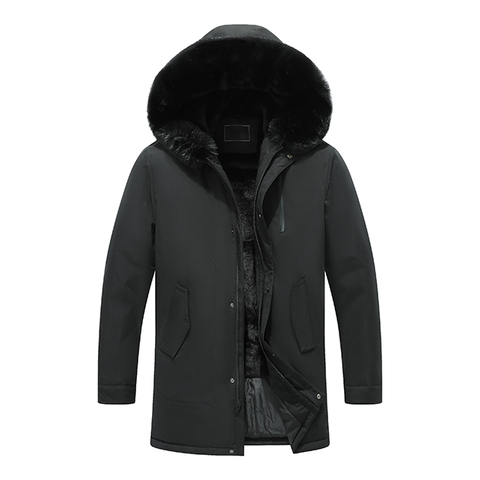 Wholesale Custom Puffer Parka Jackets Men's Hooded Warm Coat Winter Jacket for Men