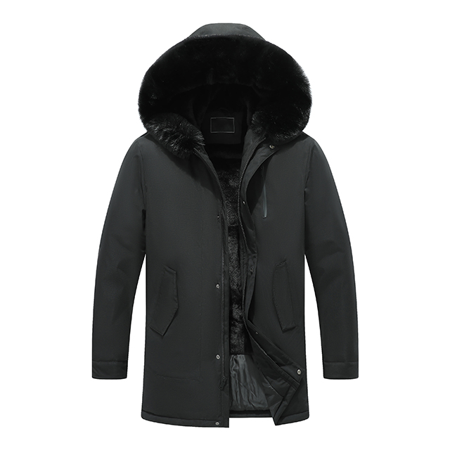 Wholesale Custom Puffer Parka Jackets Men's Hooded Warm Coat Winter Jacket for Men
