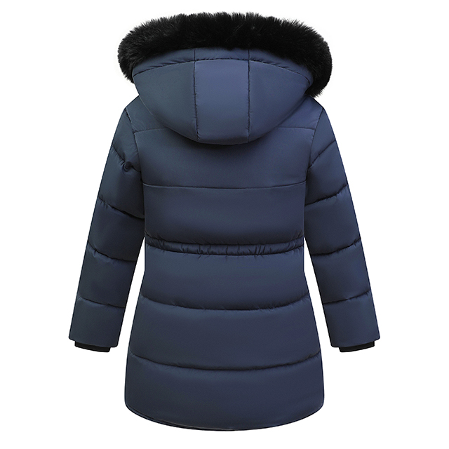 Wholesale Custom Winter Puffer Jacket Girls Warm Hooded Clothes Kids Slim Down Jackets Coats