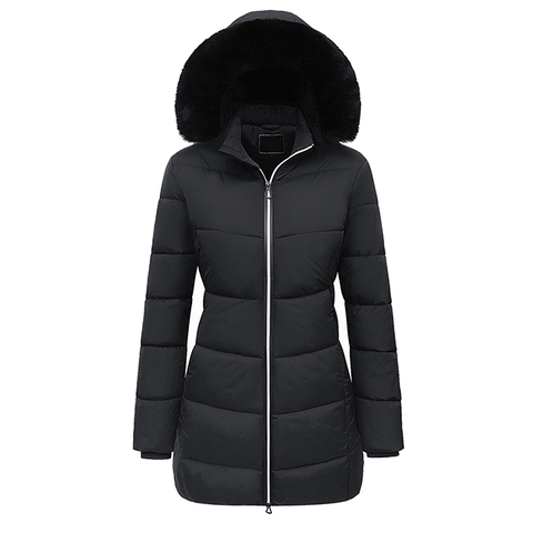 Winter Puffer Jacket Ladies Hooded Padded Clothes Women Long Winter Jackets Coats