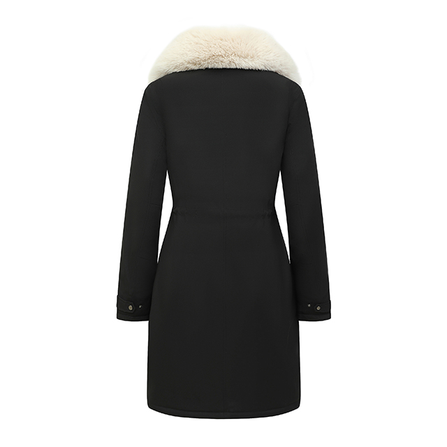 Wholesale Custom Faux Fur Collar Slim-Fit Long Winter Puffer Jackets Women's Coats for Ladies Women
