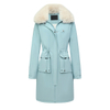 Wholesale Custom Faux Fur Collar Slim-Fit Long Winter Puffer Jackets Women's Coats for Ladies Women