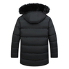 Wholesale Hooded Jacket Men Winter Warm Sweater Jacket Fur Lined Hooded Coat