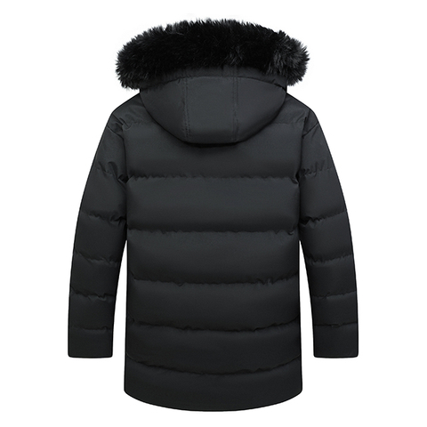 Wholesale Hooded Jacket Men Winter Warm Sweater Jacket Fur Lined Hooded Coat