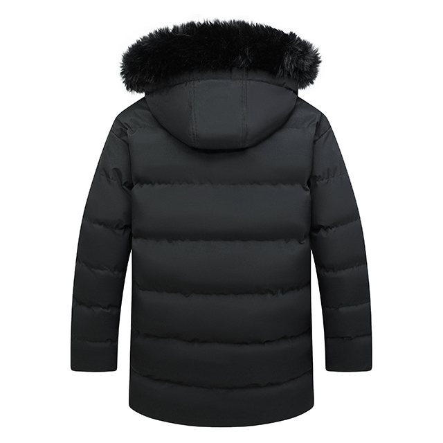 Wholesale Hooded Jacket Men Winter Warm Sweater Jacket Fur Lined Hooded Coat