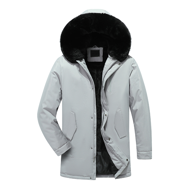 Wholesale Custom Puffer Parka Jackets Men's Hooded Warm Coat Winter Jacket for Men