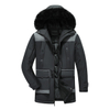 Wholesale Custom Winter Male Padded Man Coat Jacket Thick Warm Fur Hooded Men Parka