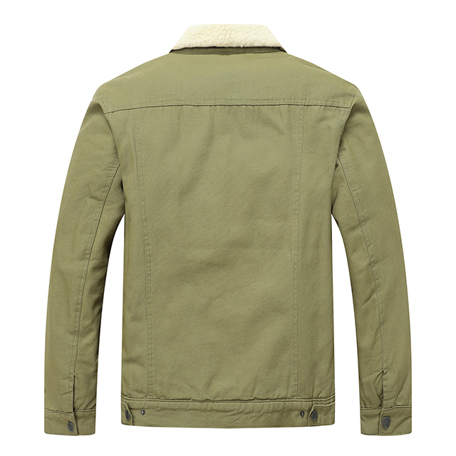 Wholesale Men Winter Thickened Warm Fleece Parka Men Outwear Jacket