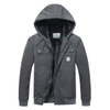 Wholesale Men Winter Thickened Warm Fleece Parka Men Outwear Hoodie Jacket