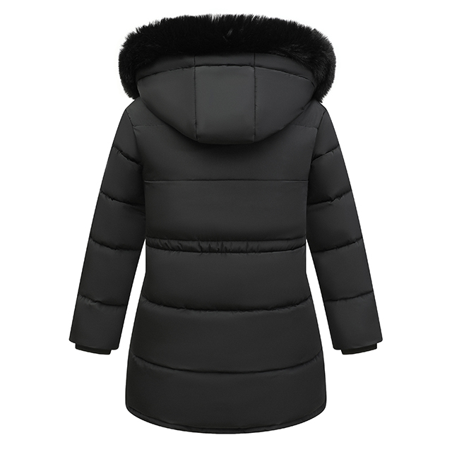 Wholesale Custom Winter Puffer Jacket Girls Warm Hooded Clothes Kids Slim Down Jackets Coats