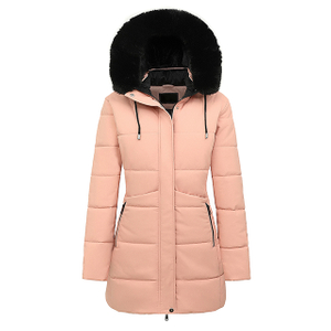 Wholesale Winter Puffer Jacket Ladies Warm Hooded Padded Clothes Women Slim Long Jackets Coats