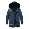 Wholesale Custom Winter Male Padded Man Coat Jacket Thick Warm Fur Hooded Men Parka