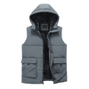 Sleeveless Bubble Jacket Winter Outwear Utility Jackets Mens Puffer Vest