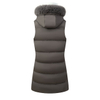 Wholesale Custom Womens Fashion Coats Hooded Sleeveless Jackets Long Down Puffer Vest for Female