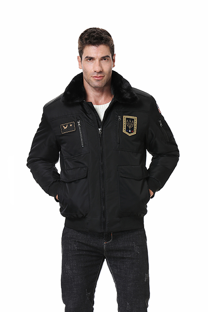 Blank Winter Plus Size Bomber Jacket Custom Men's Flight Jackets Coats