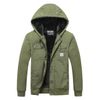 Wholesale Men Winter Thickened Warm Fleece Parka Men Outwear Hoodie Jacket