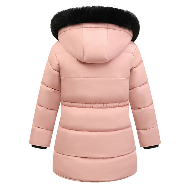 Wholesale Custom Winter Puffer Jacket Girls Warm Hooded Clothes Kids Slim Down Jackets Coats