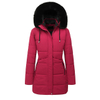 Wholesale Winter Puffer Jacket Ladies Warm Hooded Padded Clothes Women Slim Long Jackets Coats