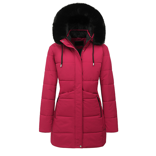 Wholesale Winter Puffer Jacket Ladies Warm Hooded Padded Clothes Women Slim Long Jackets Coats