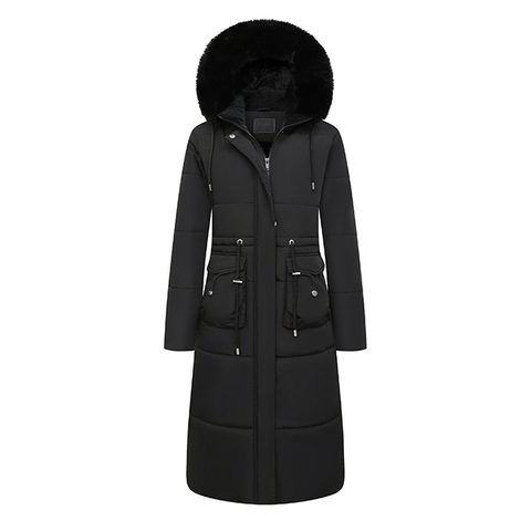 Wholesale Custom Women's Fashion Design Female Long Winter Clothing Jacket Puffer Duck Down Coat for Ladies