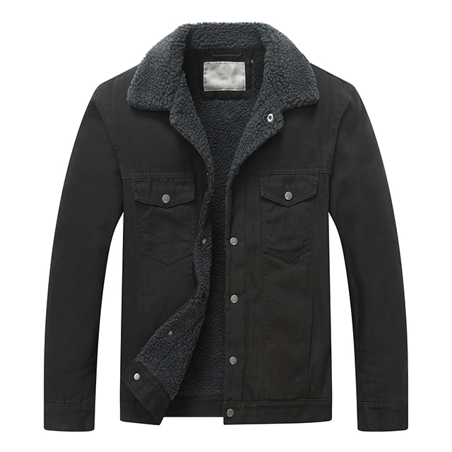 Wholesale Men Winter Thickened Warm Fleece Parka Men Outwear Jacket